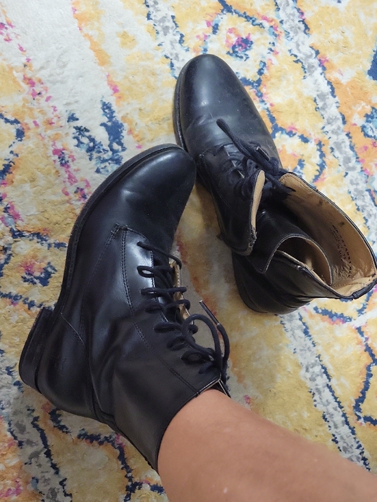 Frye Shoes - Frye Leather Combat Boots